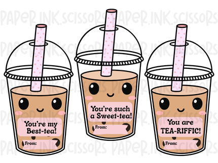 Boba Tea | Printable Valentine