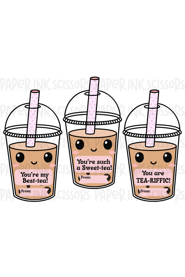 Boba Tea | Printable Valentine