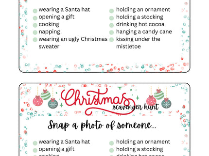 Christmas Photo Scavenger Hunt