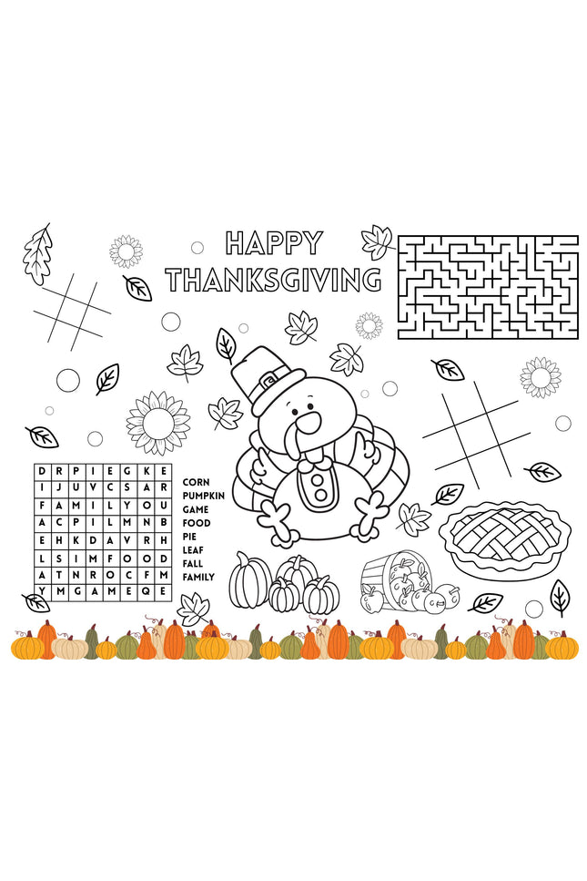 Thanksgiving Activity Placemat