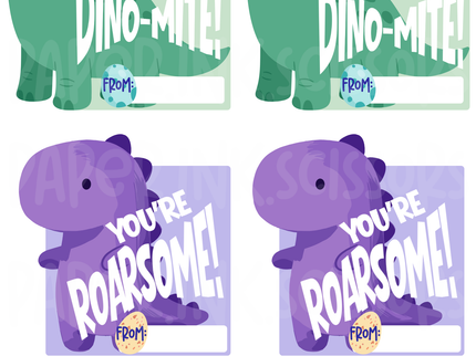 Dinosaur | Printable Valentine