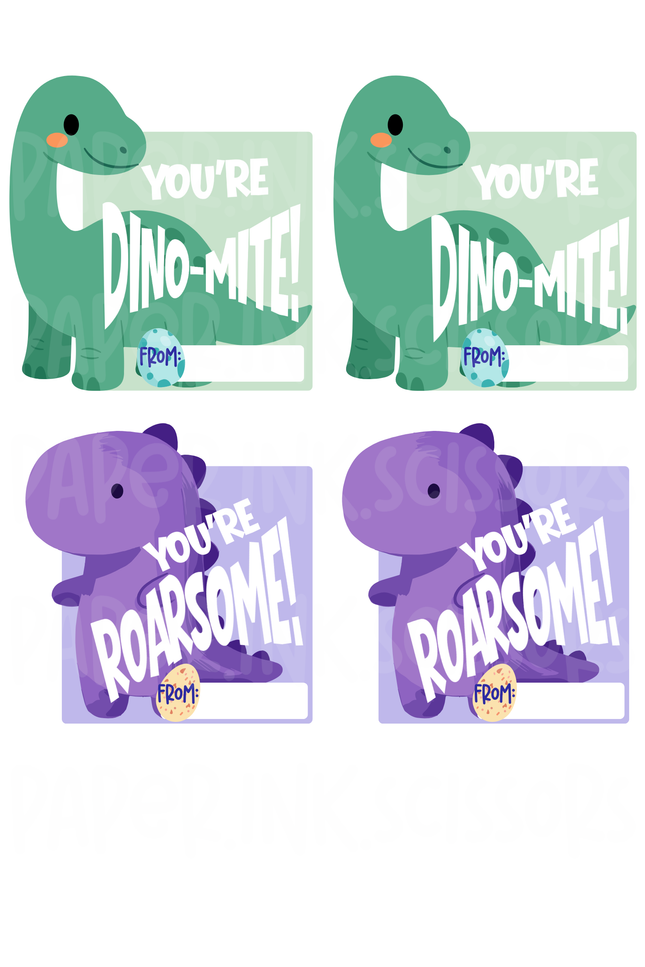 Dinosaur | Printable Valentine