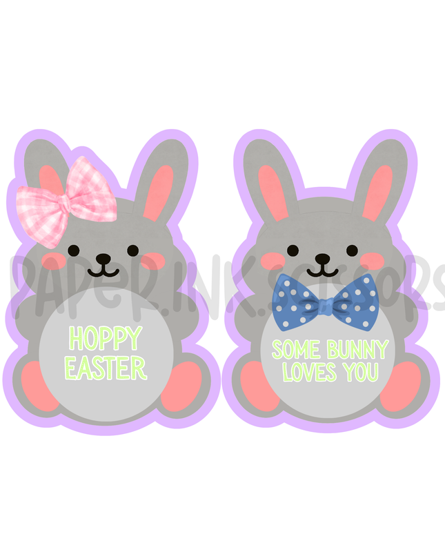 Easter Bunny Card + Treat Holder