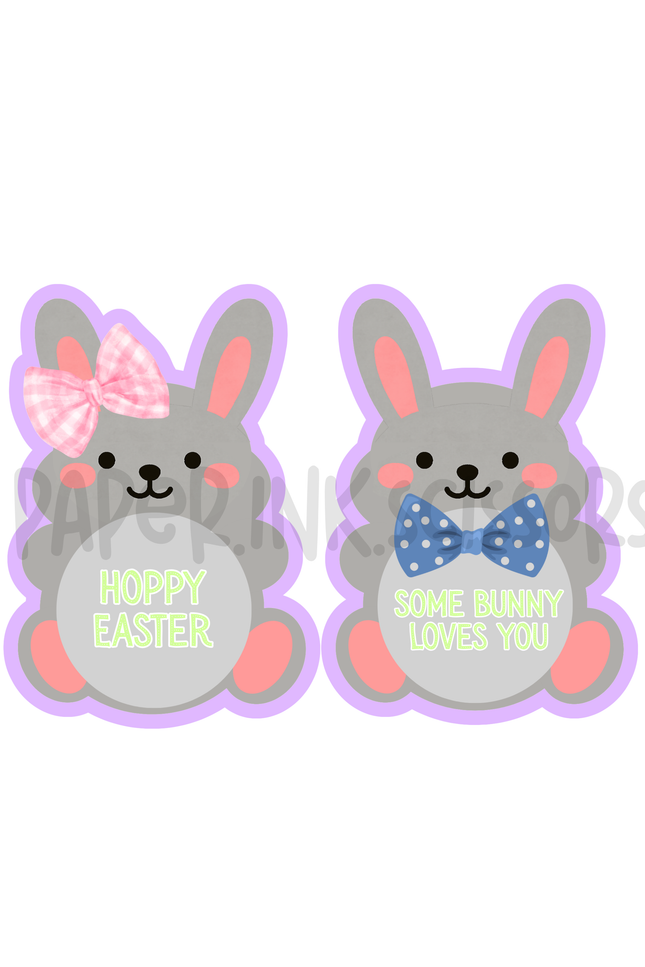 Easter Bunny Card + Treat Holder