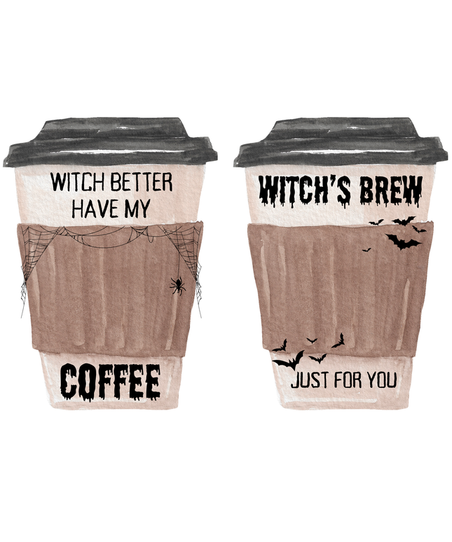 Coffee Cup Gift Card Holder_Halloween