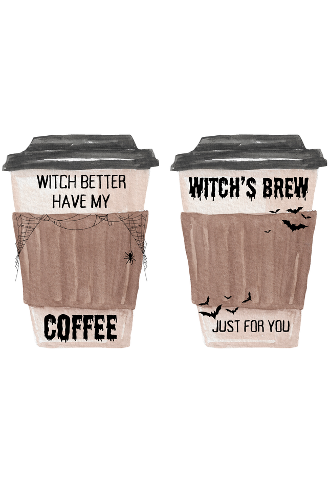 Coffee Cup Gift Card Holder_Halloween