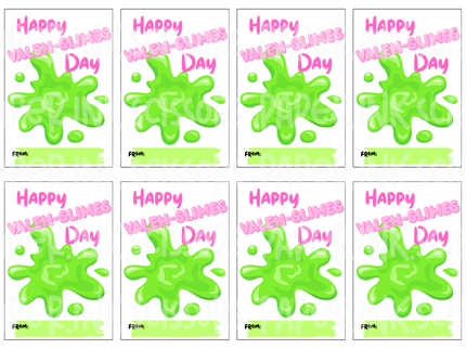 Happy Valen-SLIMES Day | Printable Valentine