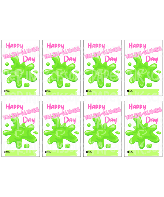 Happy Valen-SLIMES Day | Printable Valentine