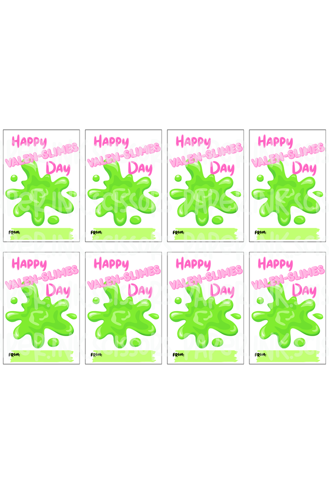 Happy Valen-SLIMES Day | Printable Valentine