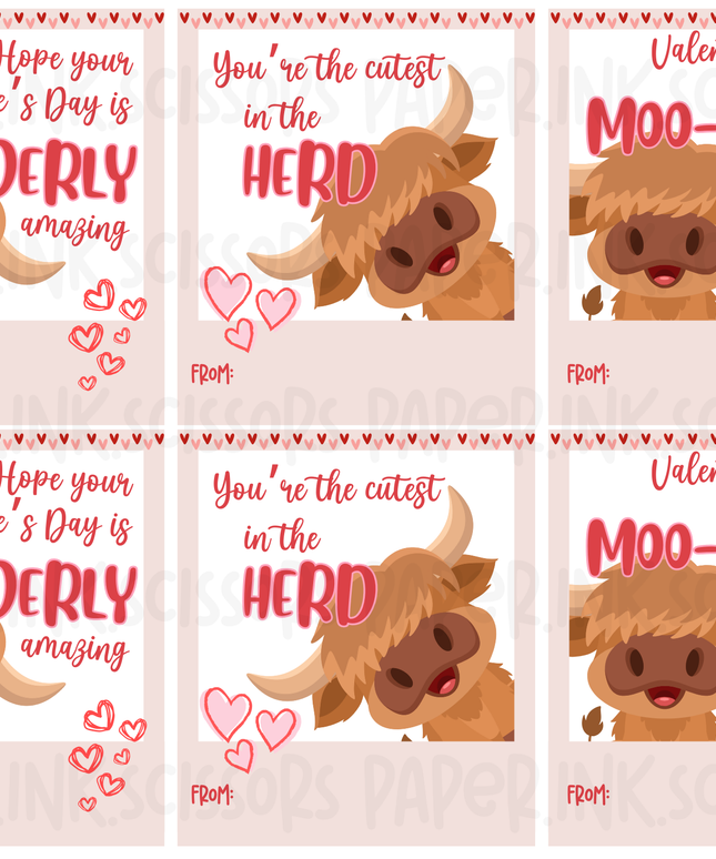 Hyland Cow Valentine
