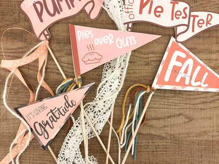 Fall Pennant Flags