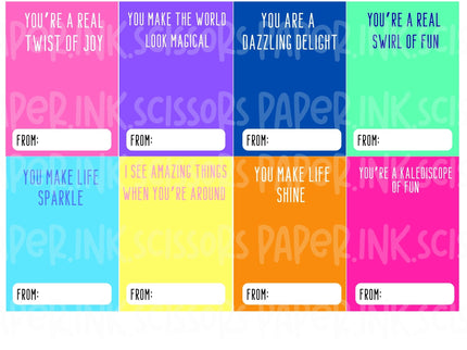 Kaleidoscope | Printable Valentine