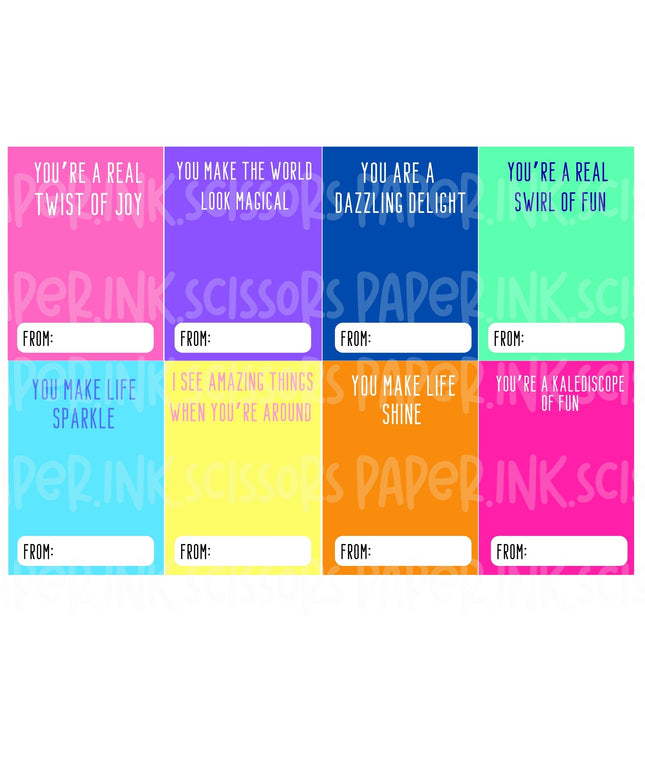 Kaleidoscope | Printable Valentine