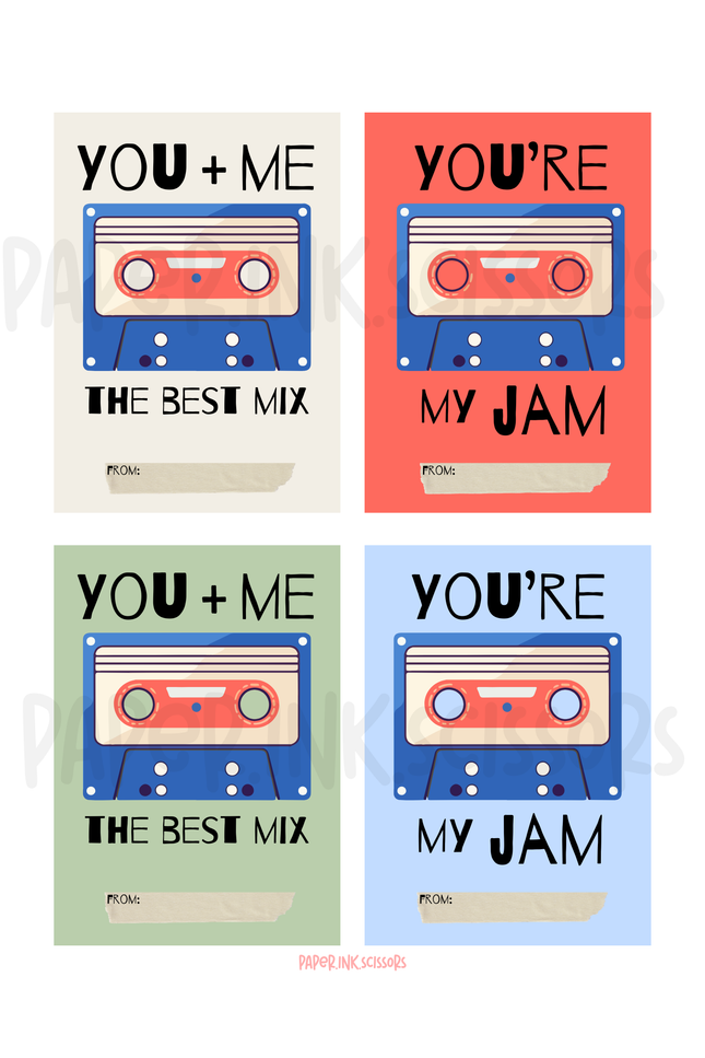 Mix Tape | Printable Valentine