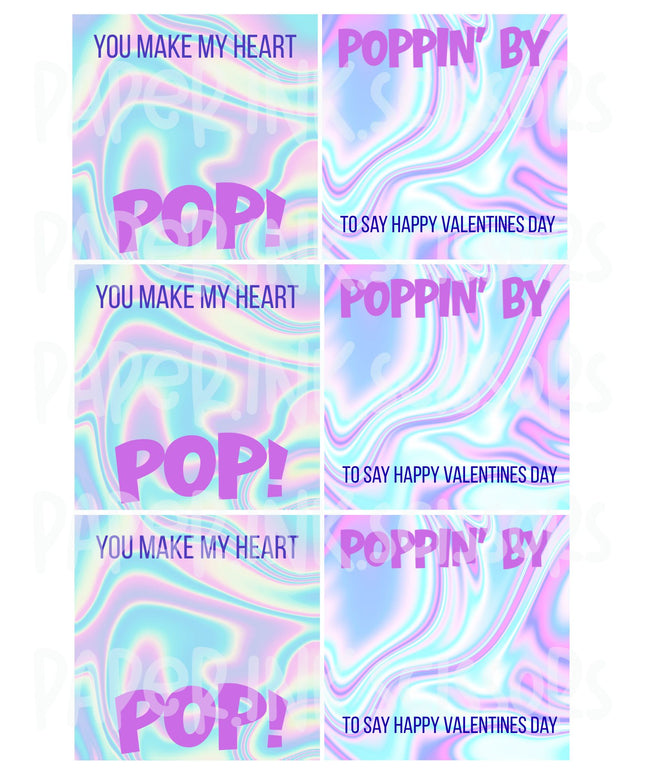 Heart Pop | Printable Valentine