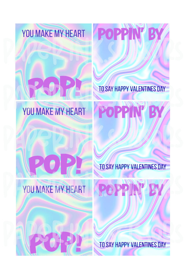 Heart Pop | Printable Valentine