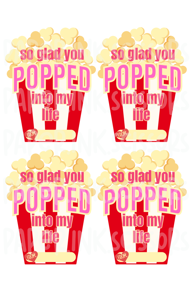 Popped | Printable Valentine