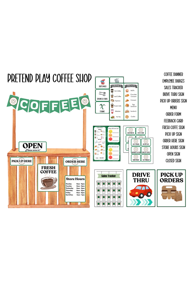 Coffee Shop - Pretend Play
