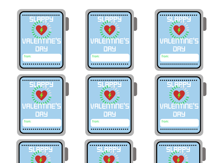 Smart Watch | Printable Valentine