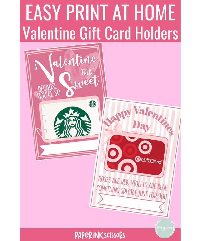 Sweet Valentine Gift Card Holder