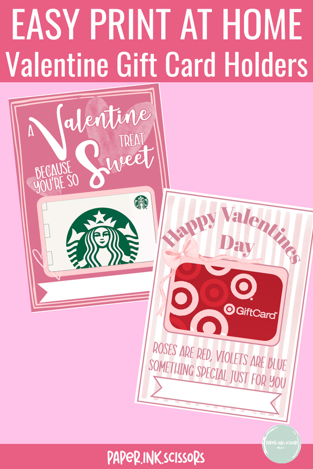 Sweet Valentine Gift Card Holder