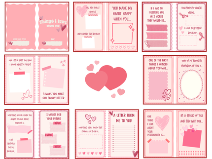 Things I love about you | Valentine Printables