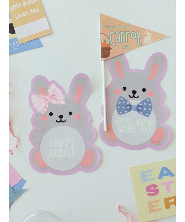 Easter Bunny Card + Treat Holder
