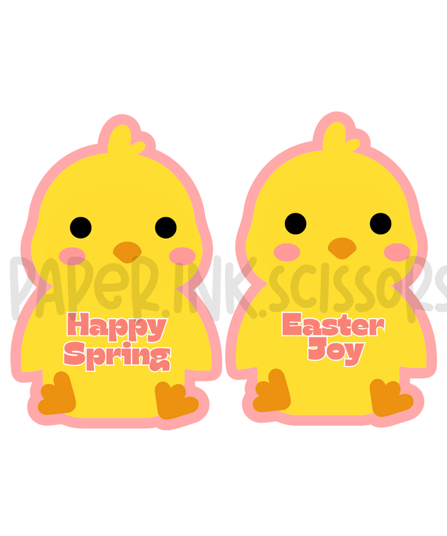 Spring Chick Card and Treat Holder