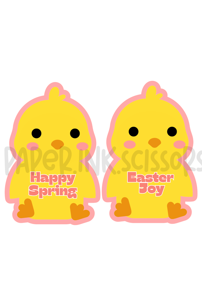 Spring Chick Card and Treat Holder
