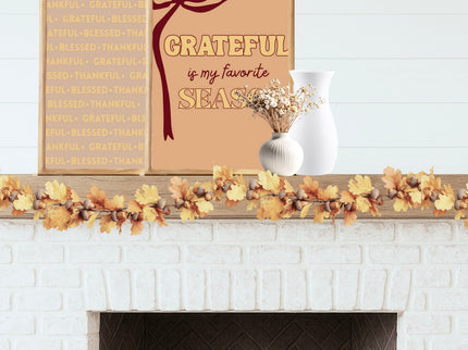 Grateful is my favorite season wall prints