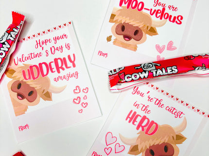 Highland Cow | Printable Valentine