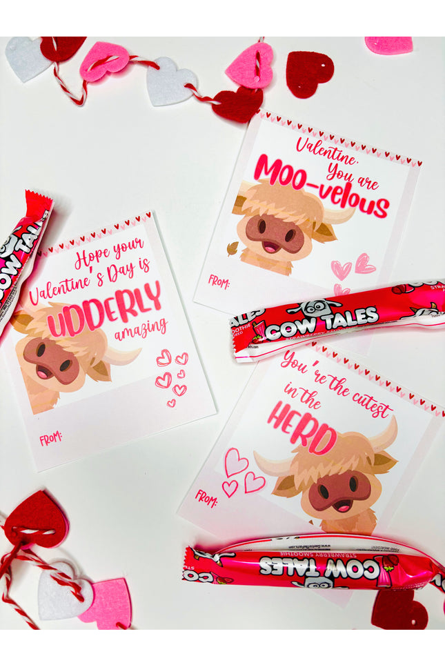 Highland Cow | Printable Valentine