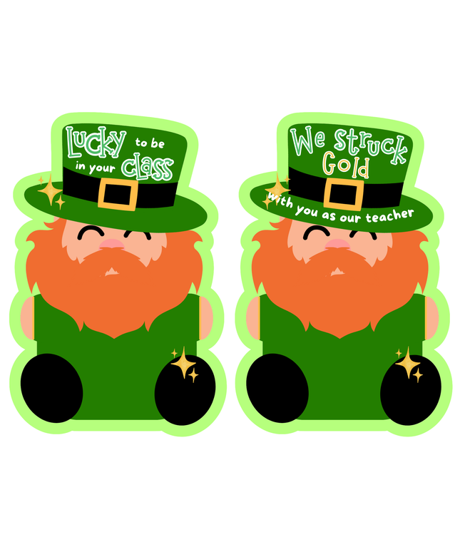 Teacher appreciation Leprechaun Treat/Card Holder