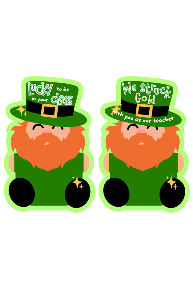 Teacher appreciation Leprechaun Treat/Card Holder