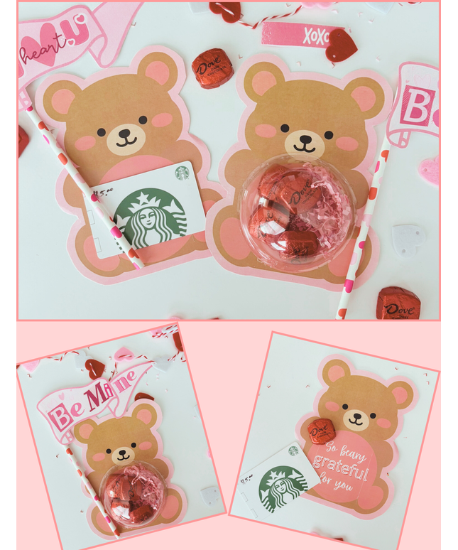 Beary Sweet Valentine Card Holder| Printable Valentine