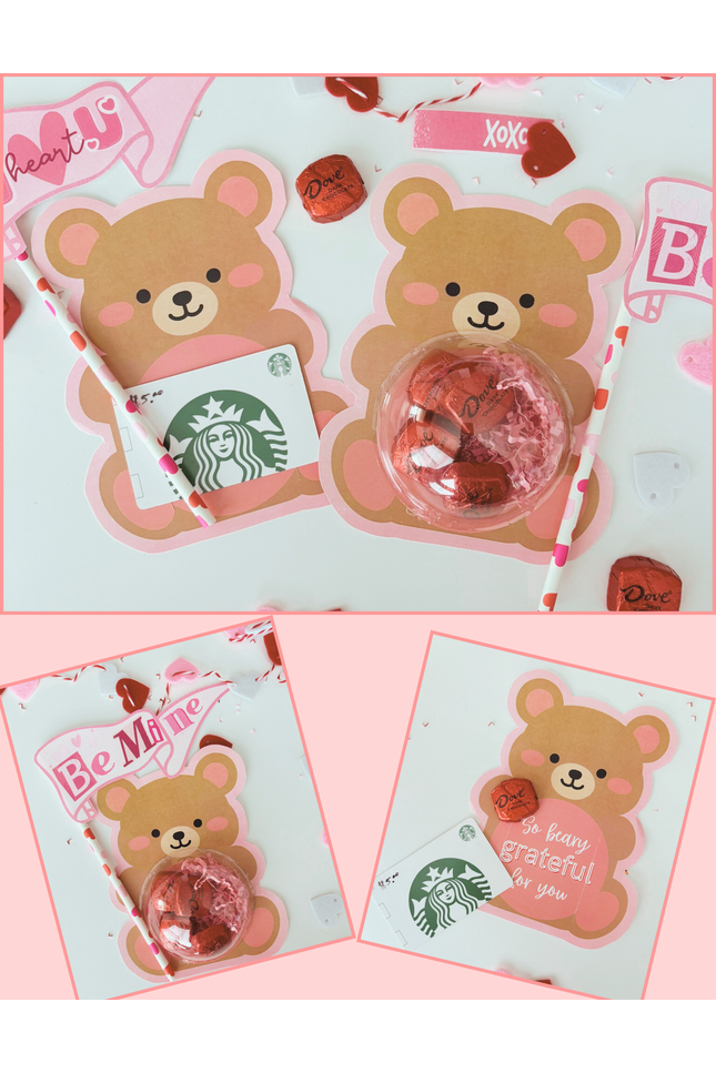 Beary Sweet Valentine Card Holder| Printable Valentine